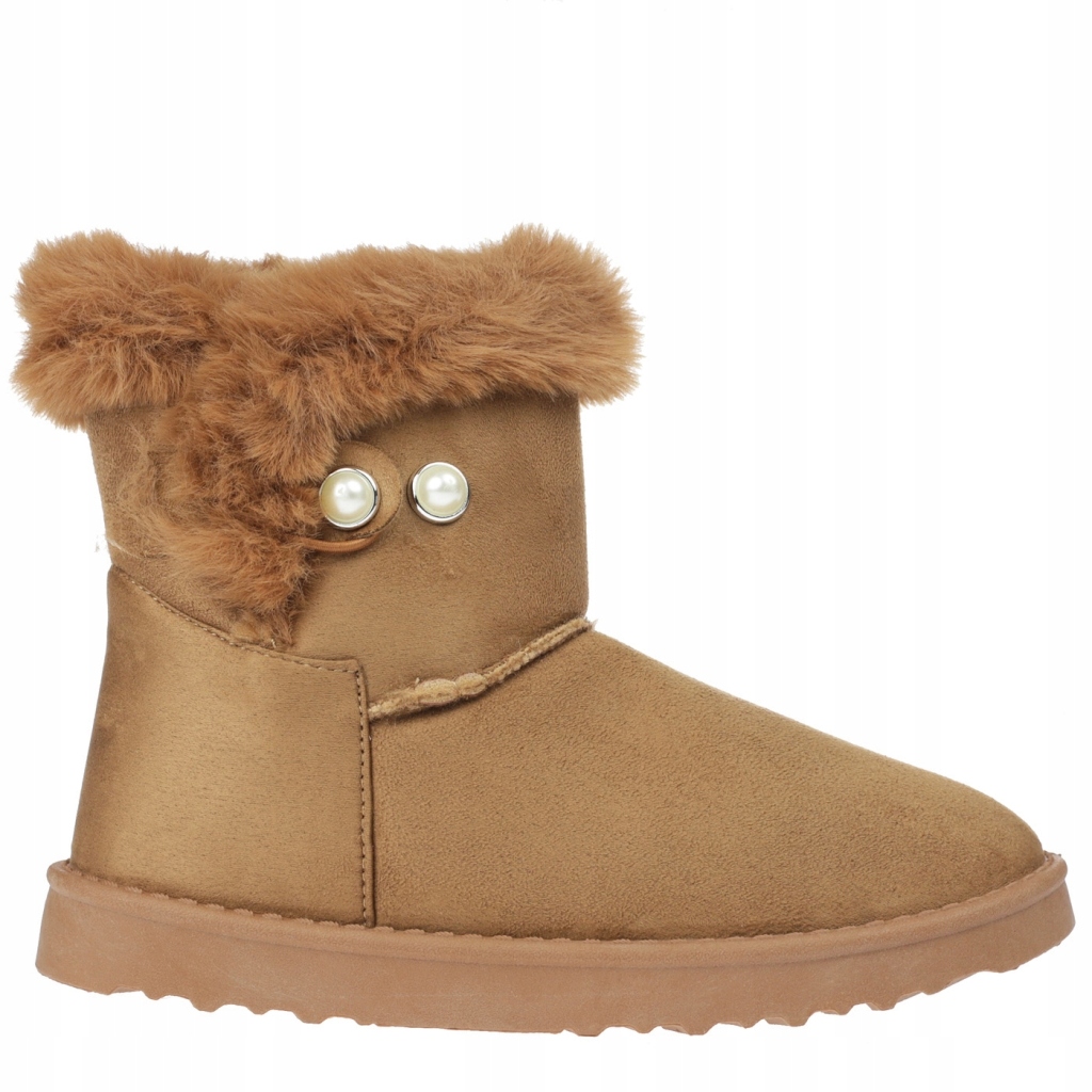 

Śniegowce Camel Botki Z Futerkiem Perły F2882 R37