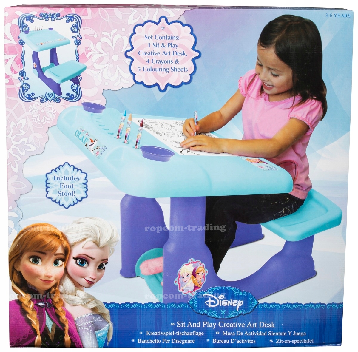 

Frozen Biurko Stół Stolik Krzesło Ławka Zestaw Pla