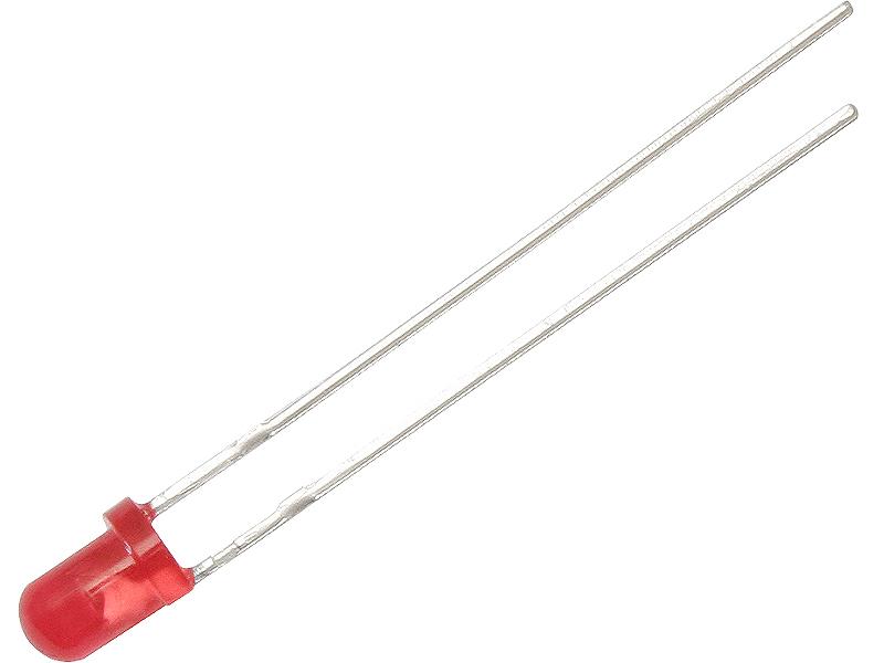 

Dioda Led 3mm czerwona matowa 10szt