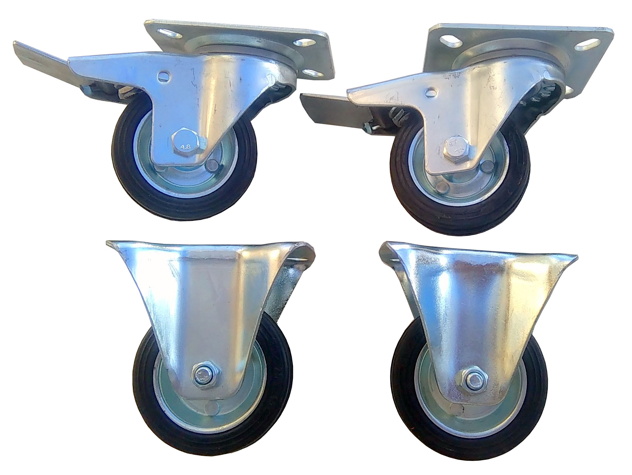 Kolečko kolečko Set 4 ks 80 mm 280 kg