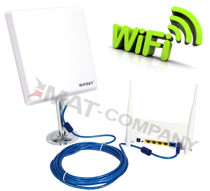 AKTYWNA ANTENA WiFiSKY WIFI SKY 10km + ROUTER WIFI Kod producenta N4000 + R658