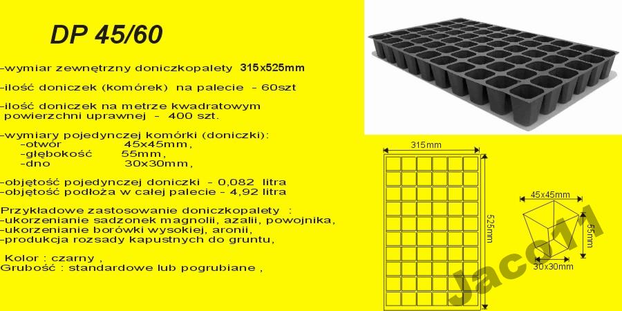 Multidoničky-výsevní Palety Dp 45/60 balení 70ks