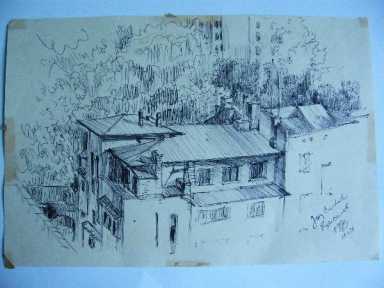 RYSUNEK BUKARESZT RUMUNIA 1979 R