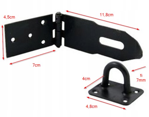 ZESTAW BRAM WRZECIĄDZ KŁÓDKA SKOBEL ZAMKNIĘCIE Marka inna