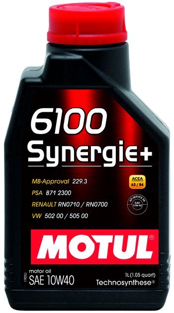 

Olej Motul 6100 Synergie+ Sae 10W40 10W-40 1L