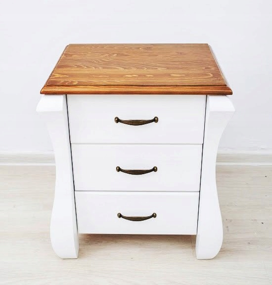 Komoda z Drewna Biała ,model Merina 6 PRODUCENT Wykończenie inne