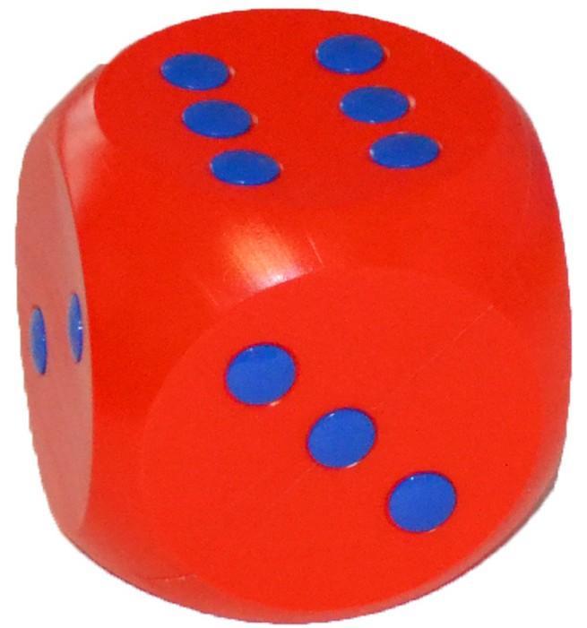 DUŻA KOLOROWA KOSTKA DZIECI SZKOŁY KOSTKI LEKKA Typ Podstawa