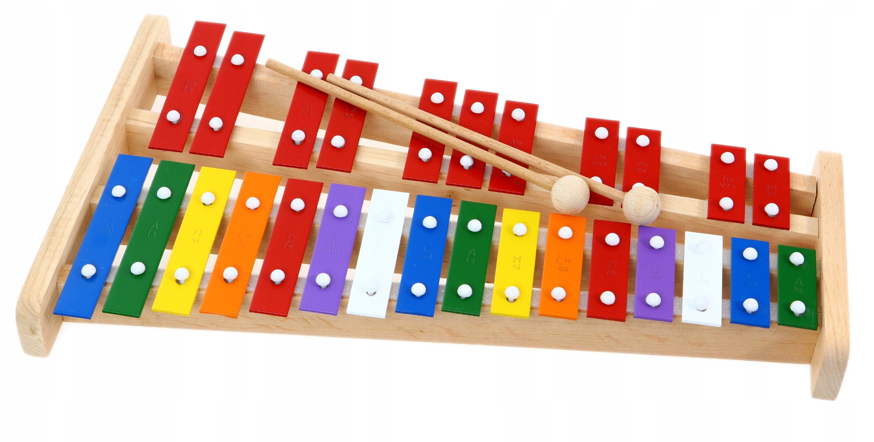 DUŻE CYMBAŁKI 27 TONOWE Dzwonki DREWNIANE KOLOR Kod producenta 27K