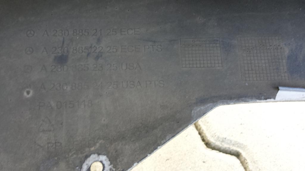 ZDERZAK PRZÓD MERCEDES W230 W 230 SL LIFT Producent części Mercedes-Benz OE