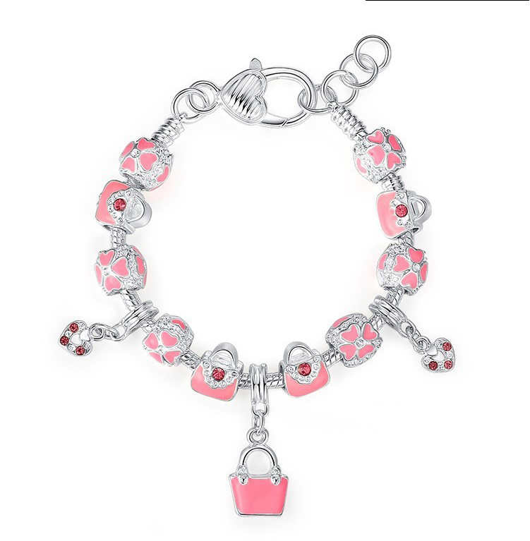 

Śliczna Bransoletka Charmsy przywieszki