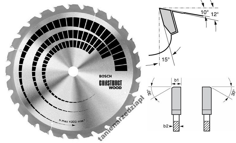 Tarcza pila widiowa do drewna metal Bosch 400mm28z
