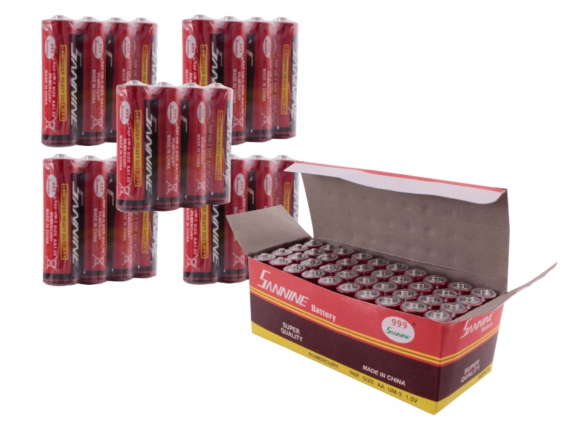 

Mocne Baterie Aa huatai/sunnine R6P 1.5V 40 Sztuk