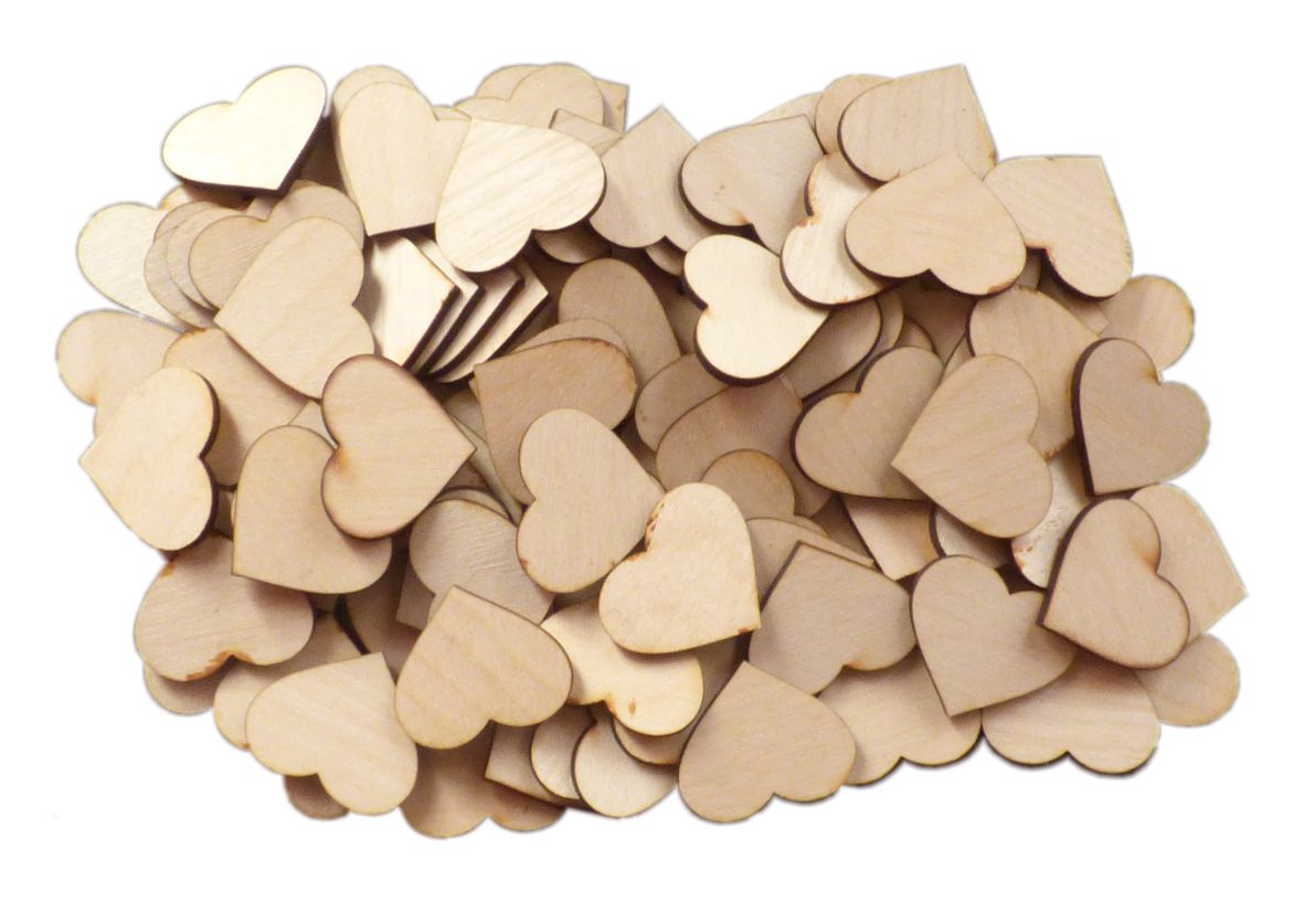 Serce Drewniane serduszko sklejka 5cmX6cm 50szt