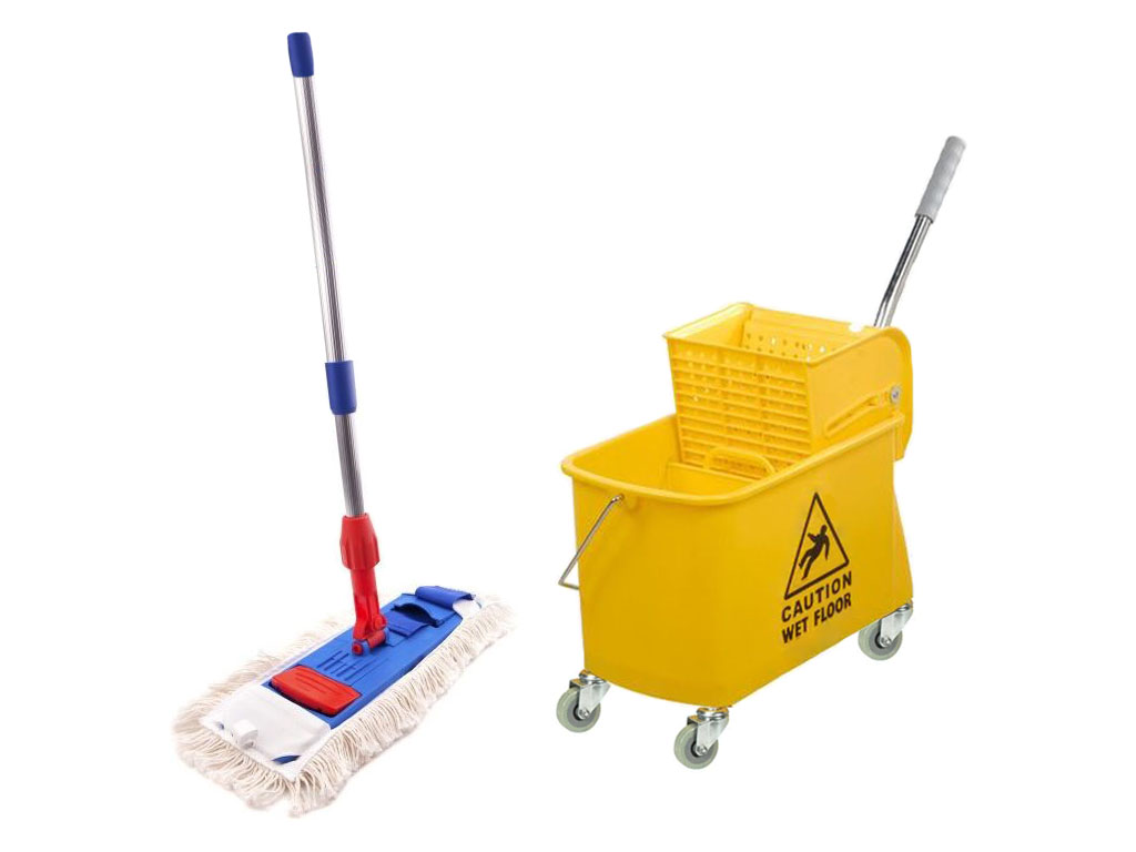 

Zestaw Sprzątający Wózek 20l do sprzątania + Mop