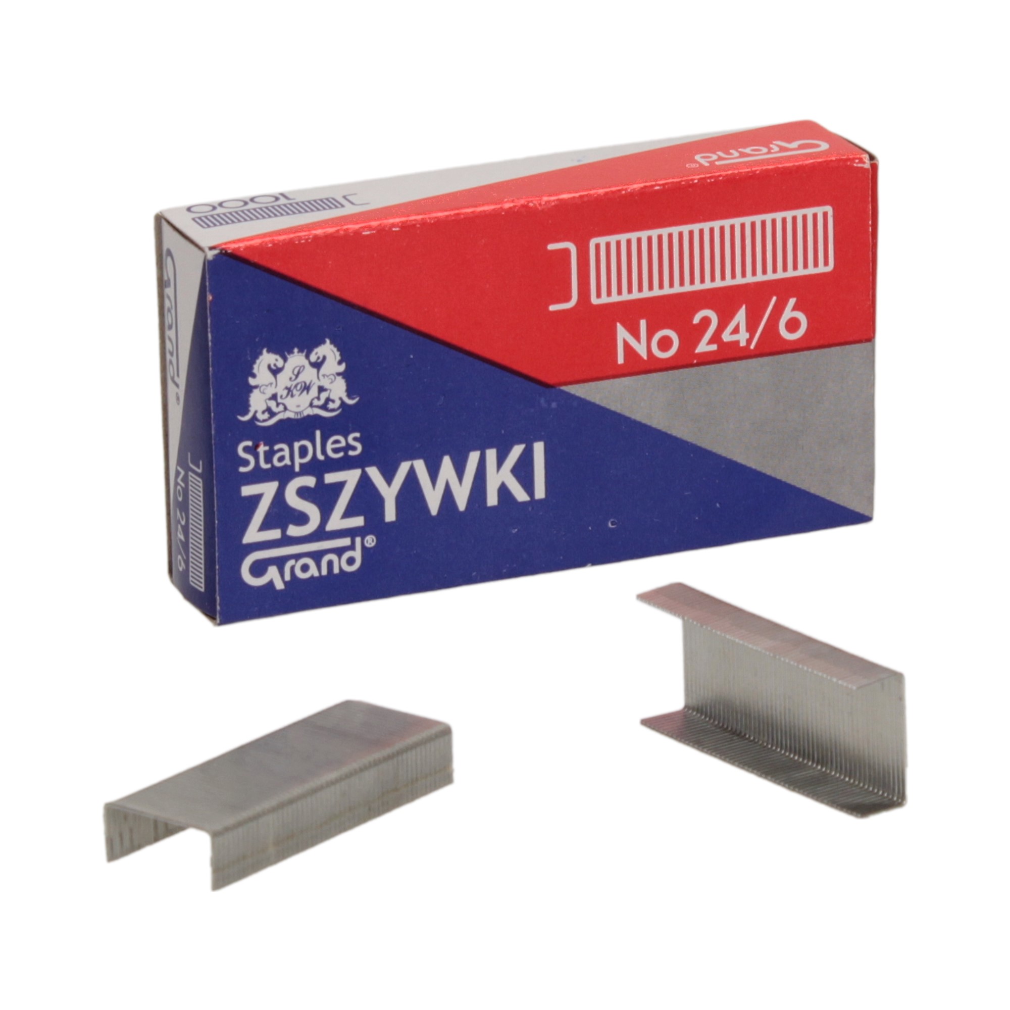 Zszywki 24/6 cynkowe (1000) Grand Marka Grand