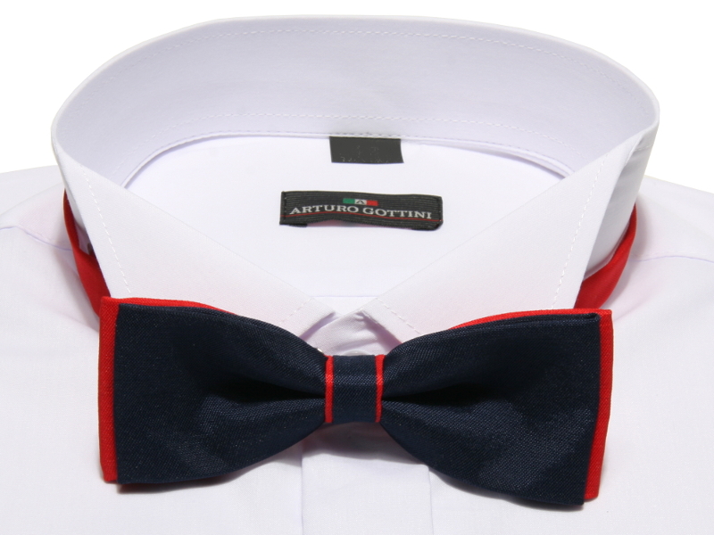 KOSZULA BIAŁA DO MUCHY 43 170-176 SLIM FIT Rodzaj kołnierzyka kołnierzyk