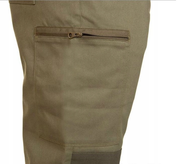 MOCNE SPODNIE MYŚLIWSKIE BOJÓWKI TAKTYCZNE WYTRZYMAŁE WZMOCNIENIA XL Model WZMOCNIENIA