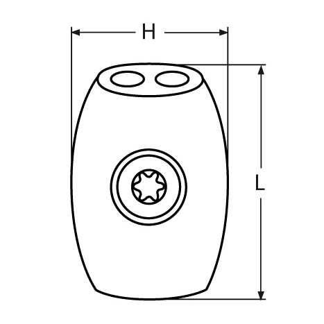 затискач з нержавіючої сталі V4 5mm 1 шт .kind barrel