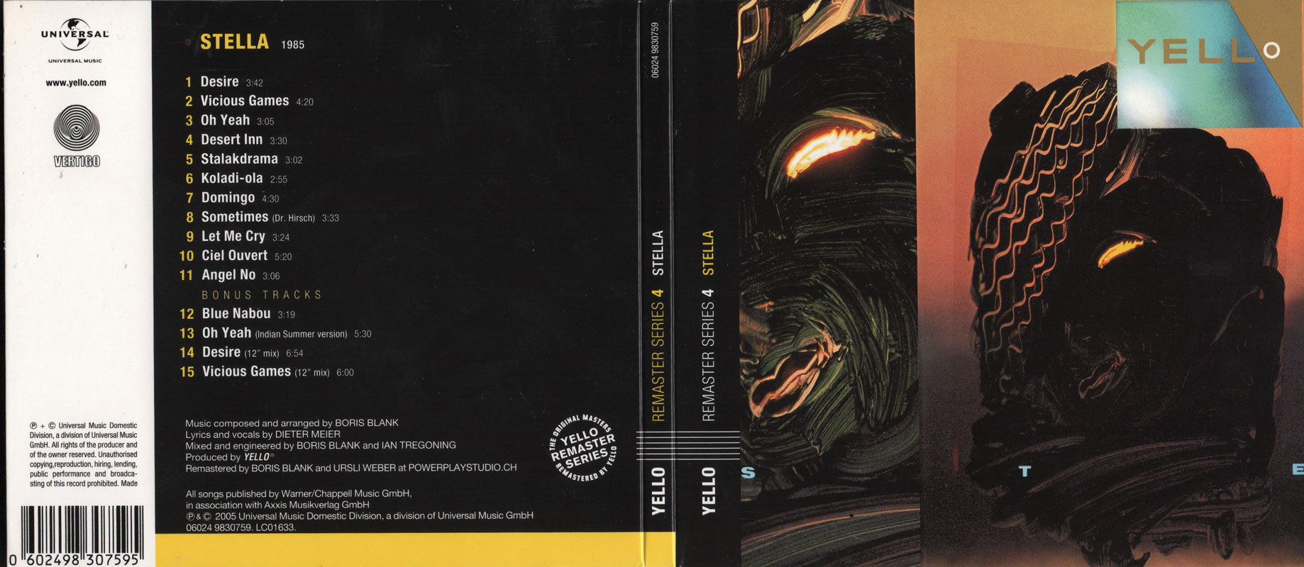 Yello Stella Remaster Series CD + Bonus Track Wykonawca Yello