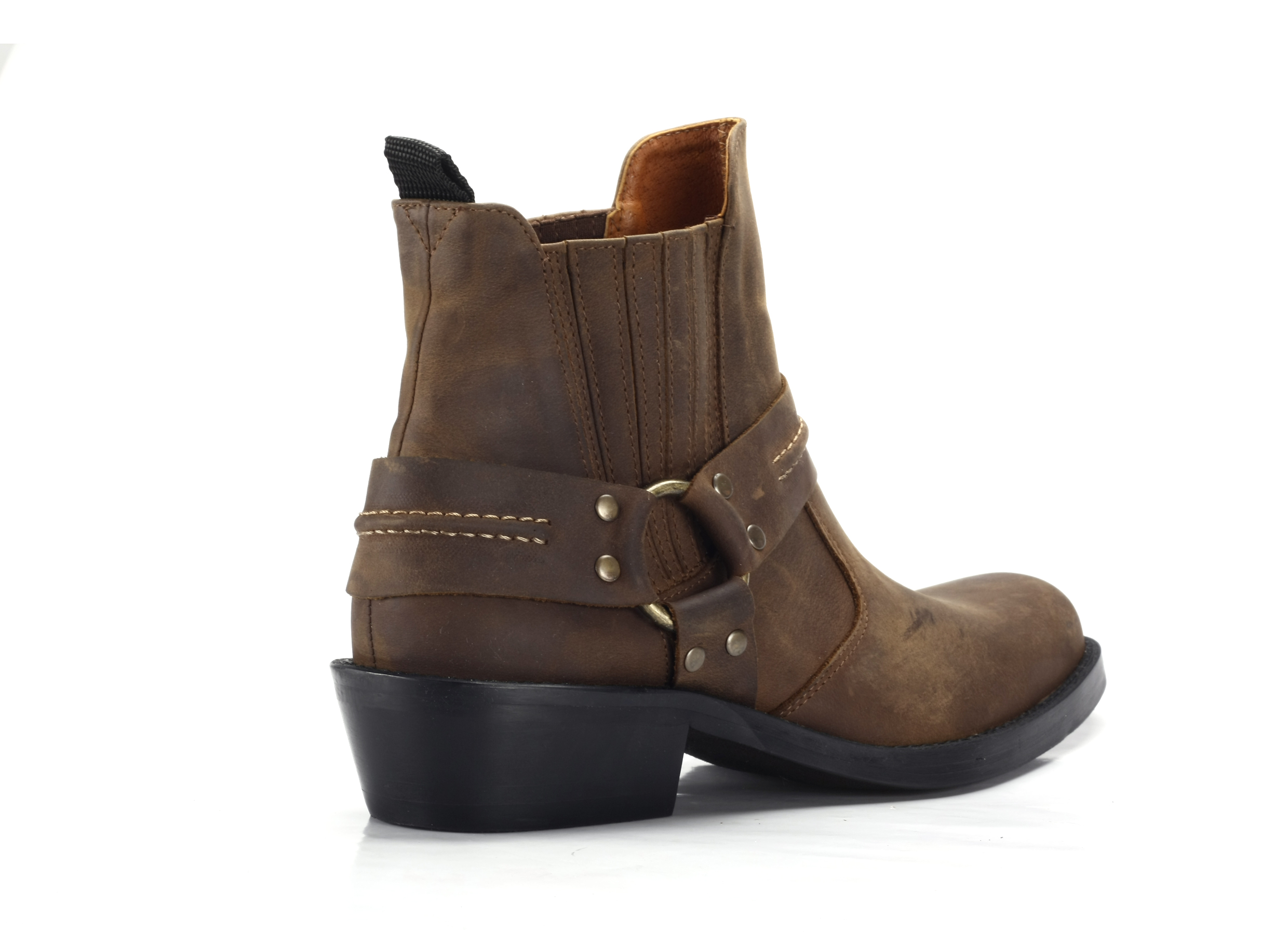 KOWBOJKI MOTOCYKLOWE Męskie model 610 skóra NOWOŚĆ Długość wkładki 30.5 cm