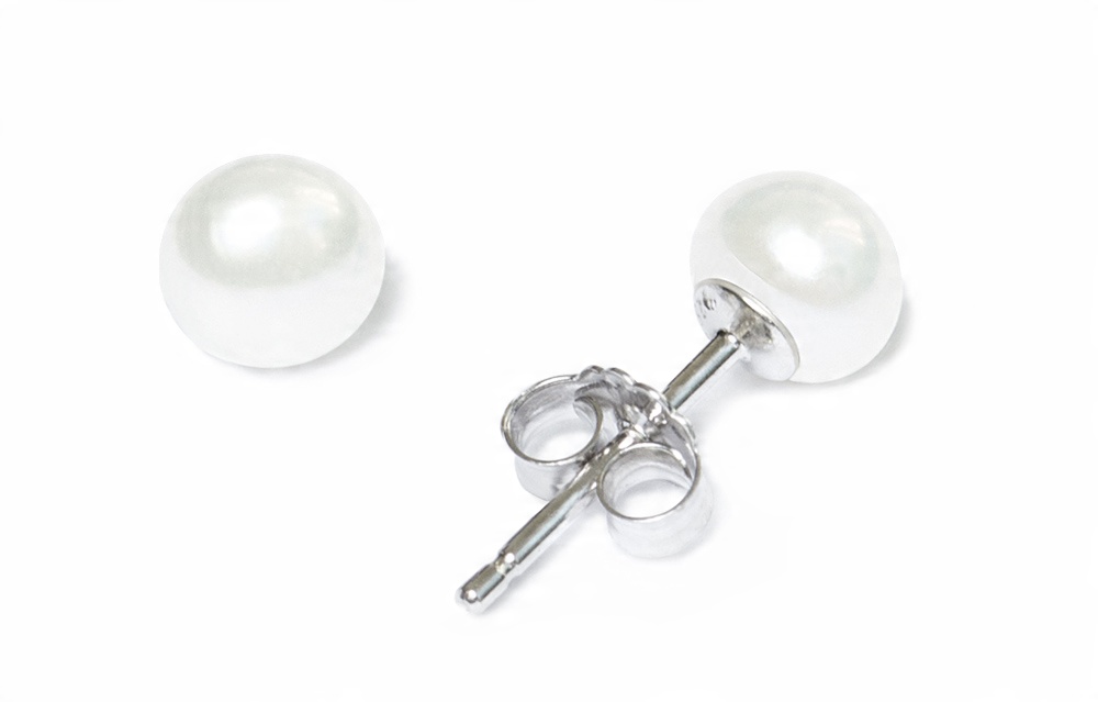 

Klasyczne Kolczyki Z Perłami 5-6 MM Na Sztyfcie