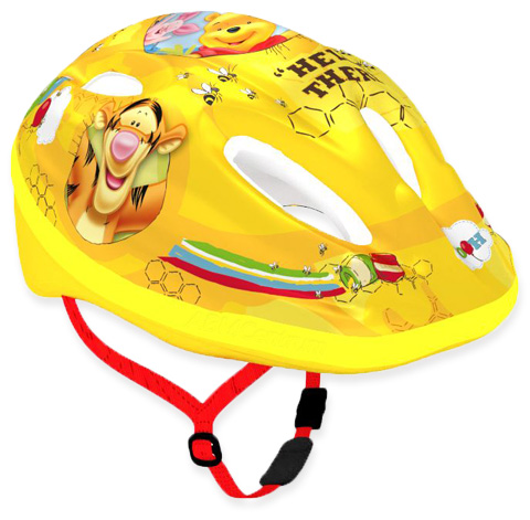 Kask rowerowy na hulajnogę deskorolkę obwód 52-56 cm Kubuś Puchatek