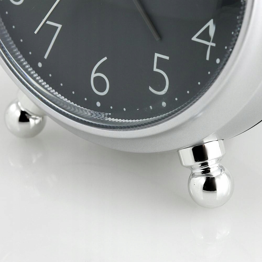 BUDZIK, drzemka, podświetlenie, cichy mech. 3796 Kolor czarny