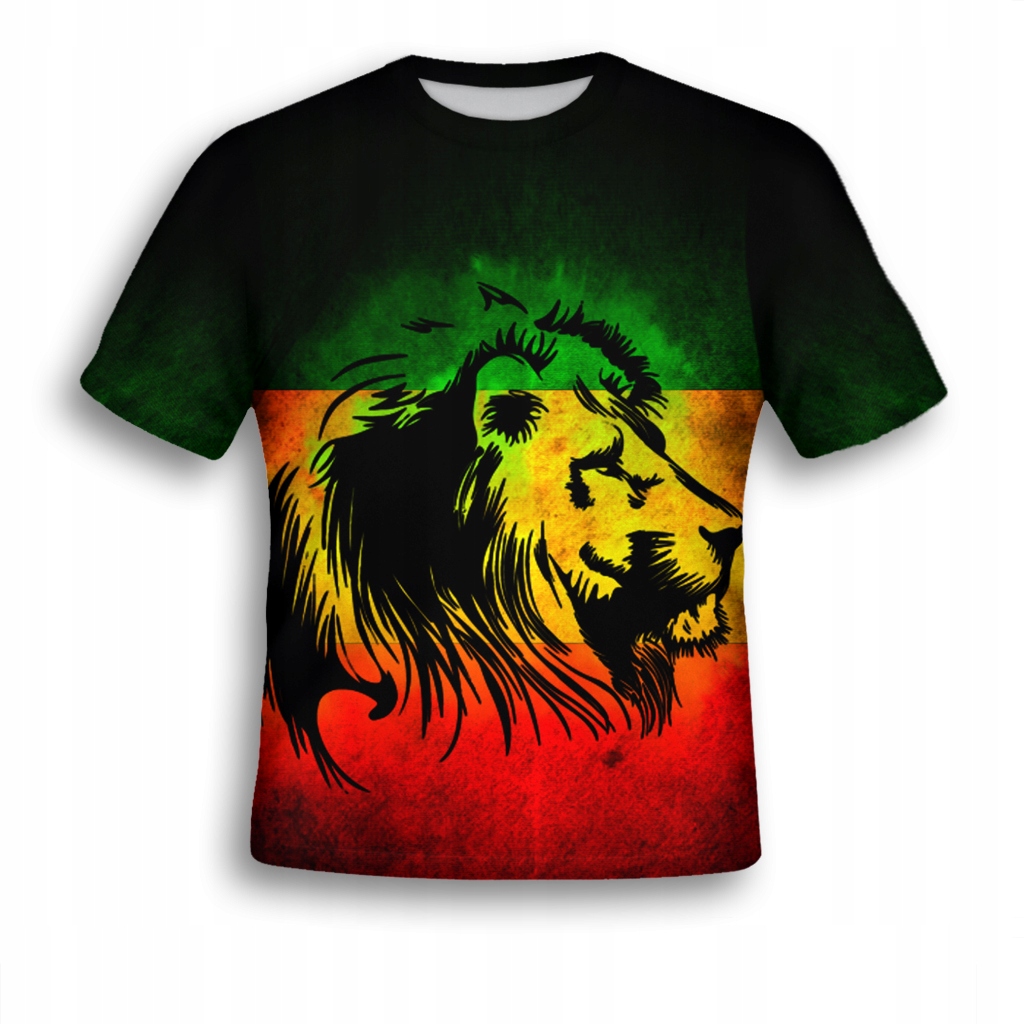 

Koszulka 3D Grafika African Lion M Modna Trwała