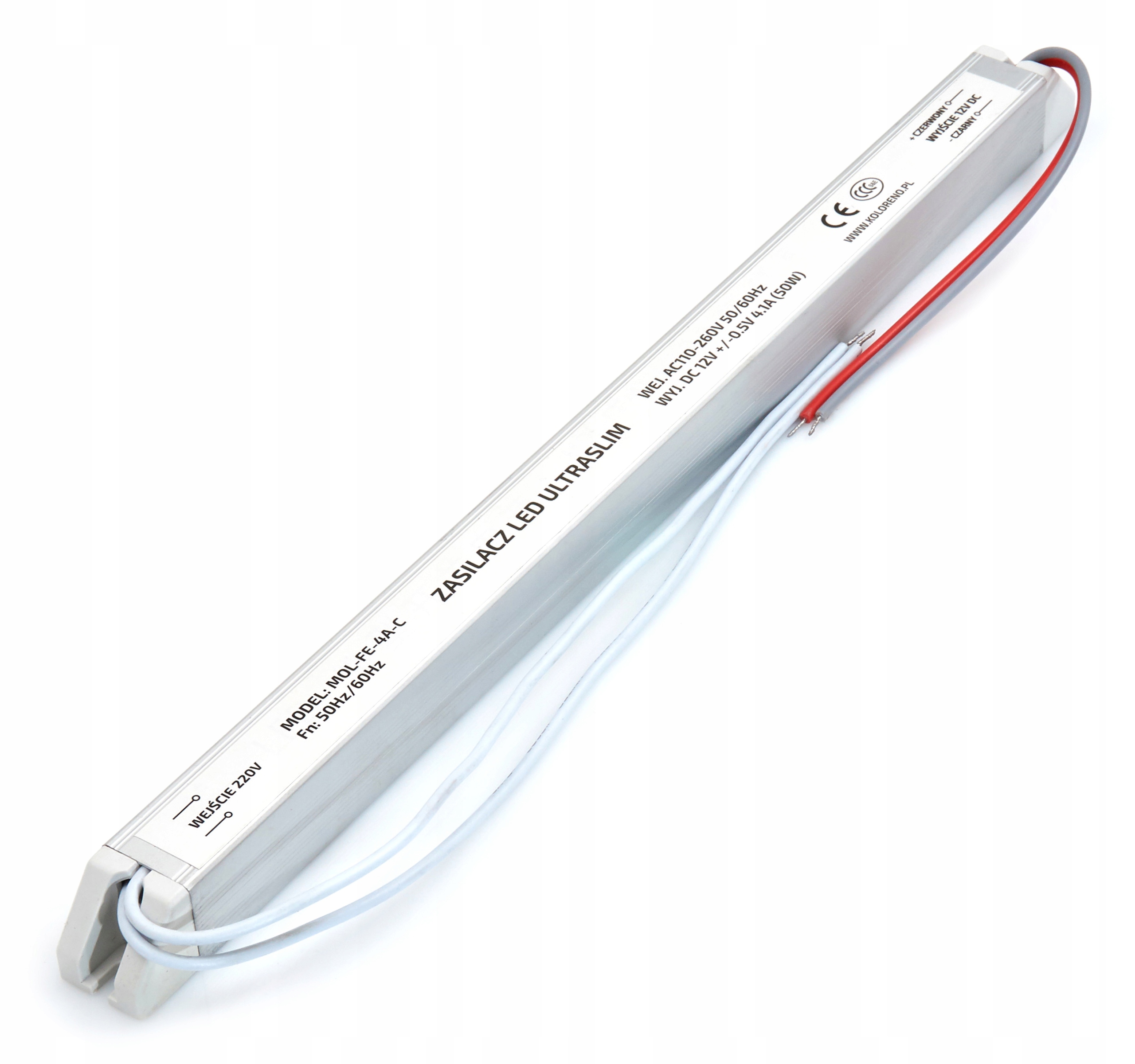 

Zasilacz 12V 48W 4A IP20 Ultra Slim Do Taśm Led