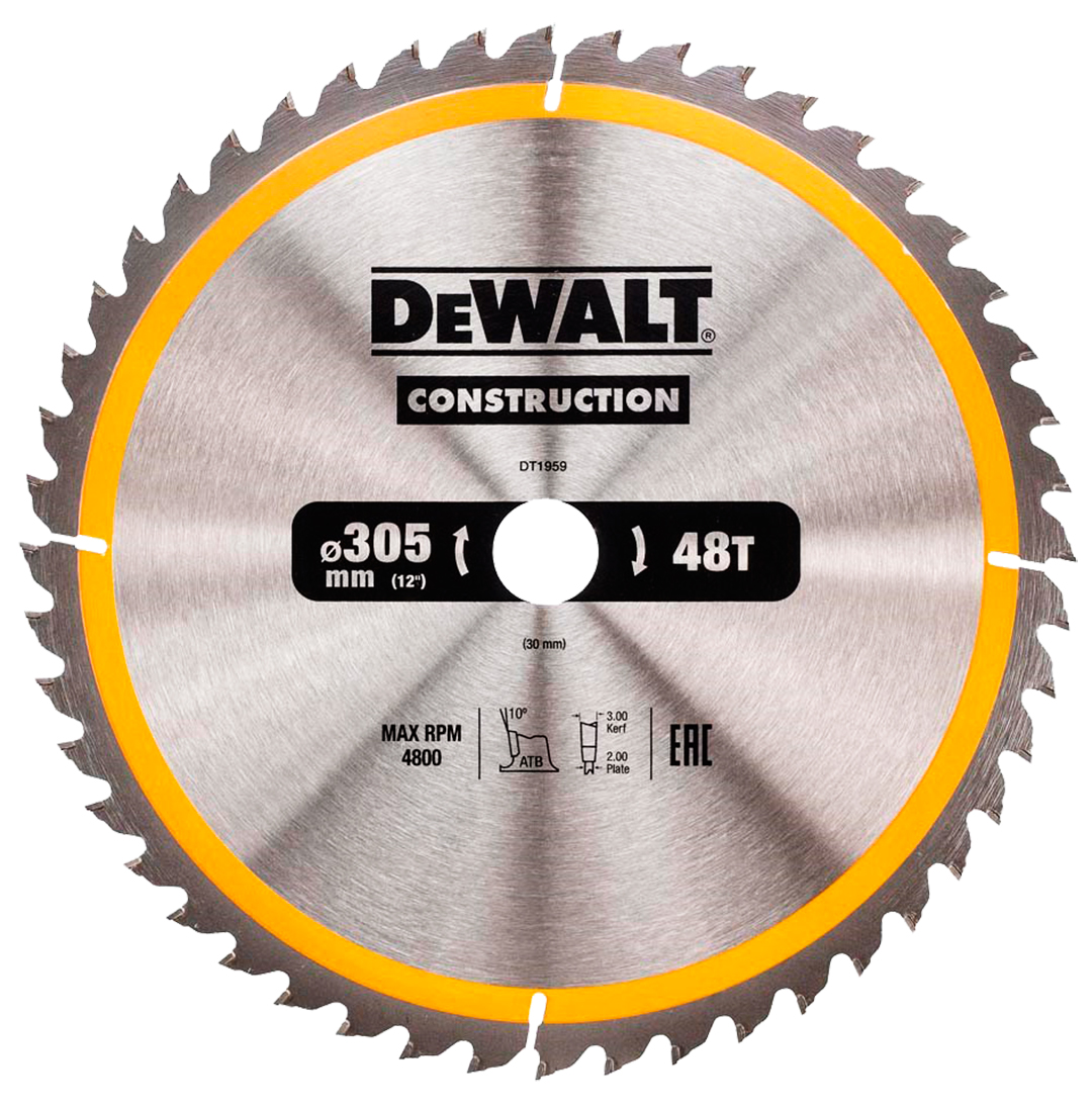 

DeWalt DT1959 tarcza piła do drewna 305mm 30mm 48z