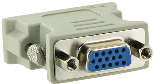 ADAPTER PRZEJŚCIÓWKA DVI-I (24+5) na VGA-F (D-SUB) Marka Gembird