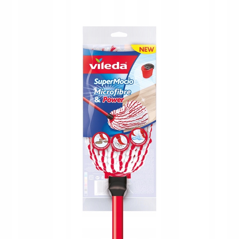 

Vileda Mop sznurkowy / paskowy Microfibre Power