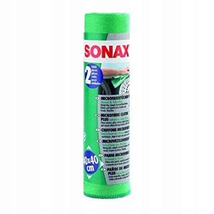 

Sonax Mikrofibra do mycia szyb i wnętrza 2 sztuki