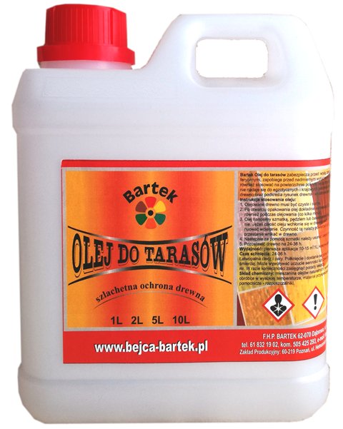 

Bartek Olej Do Tarasów 2L Bardzo Trwały Tungowy