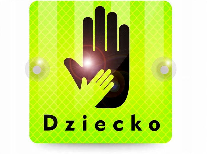 

Dziecko W Aucie Baby On Board Przyssawki Neon