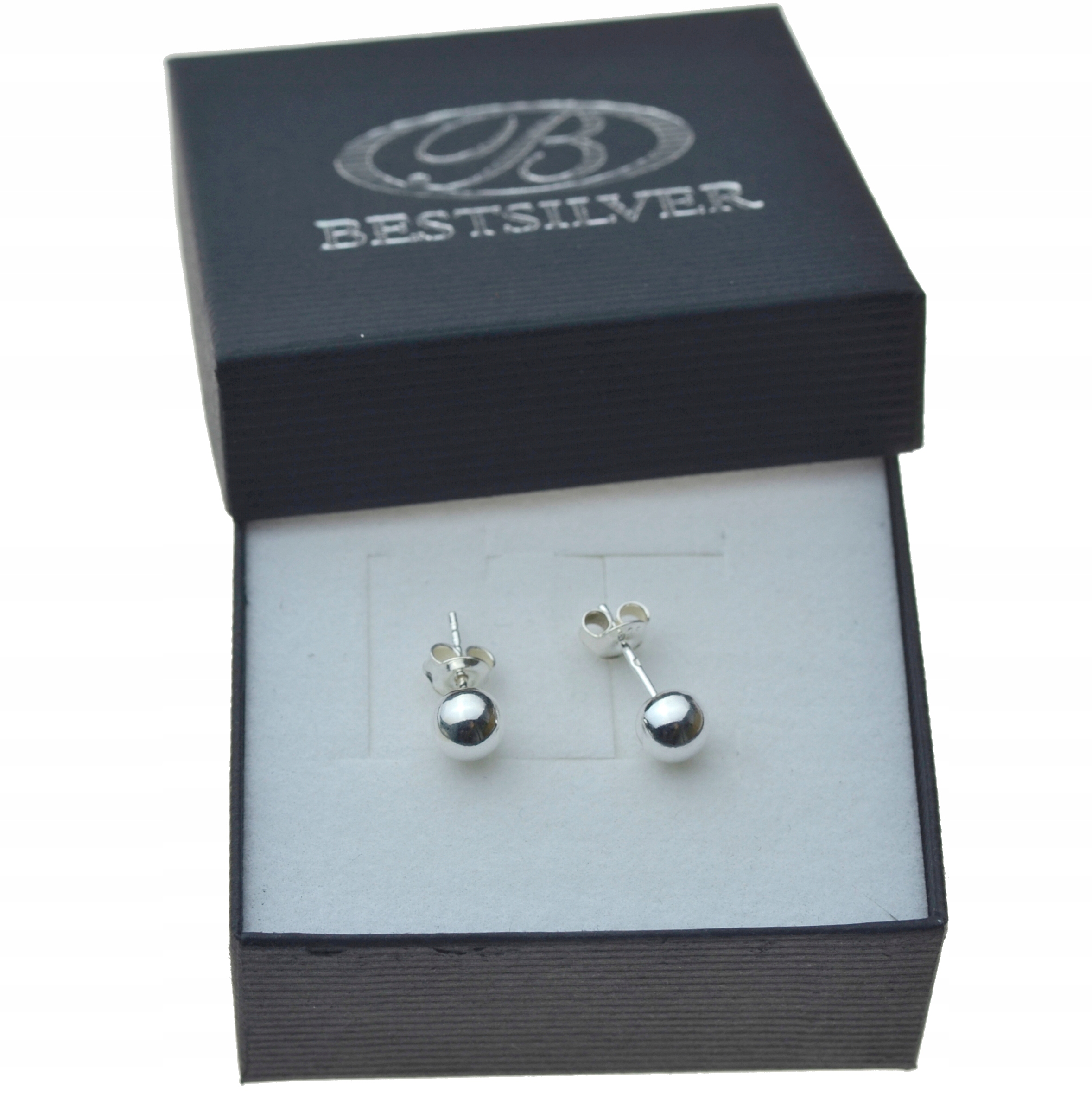 

Kolczyki Srebrne Kulki 6mm Srebro 925 na Sztyfty