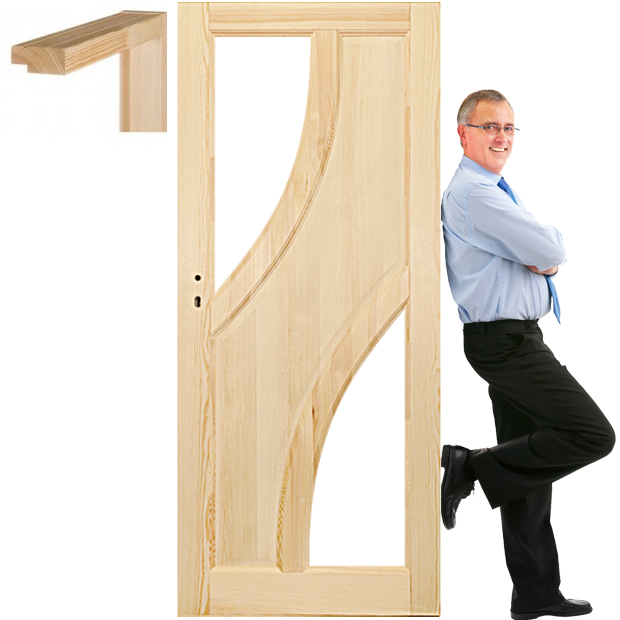 Borovicové křídlo dřevěná zárubeň Stolgen BG3 90