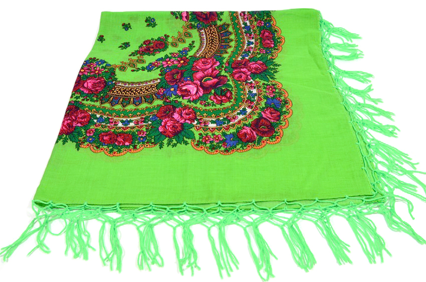 

Chusta Góralska Ludowa Apaszka Szal Folk 125x125cm