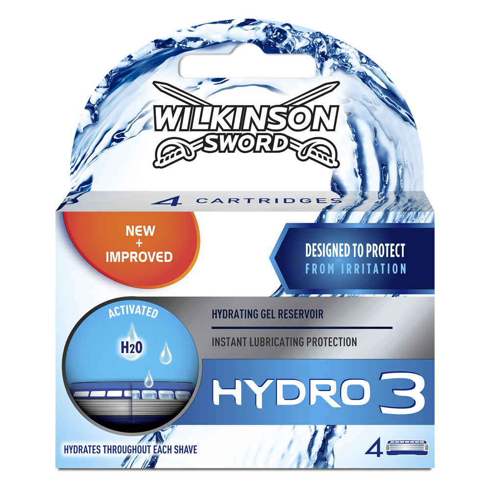Wilkinson Sword Hydro 3 náplně 4 ks náplně imp Uk