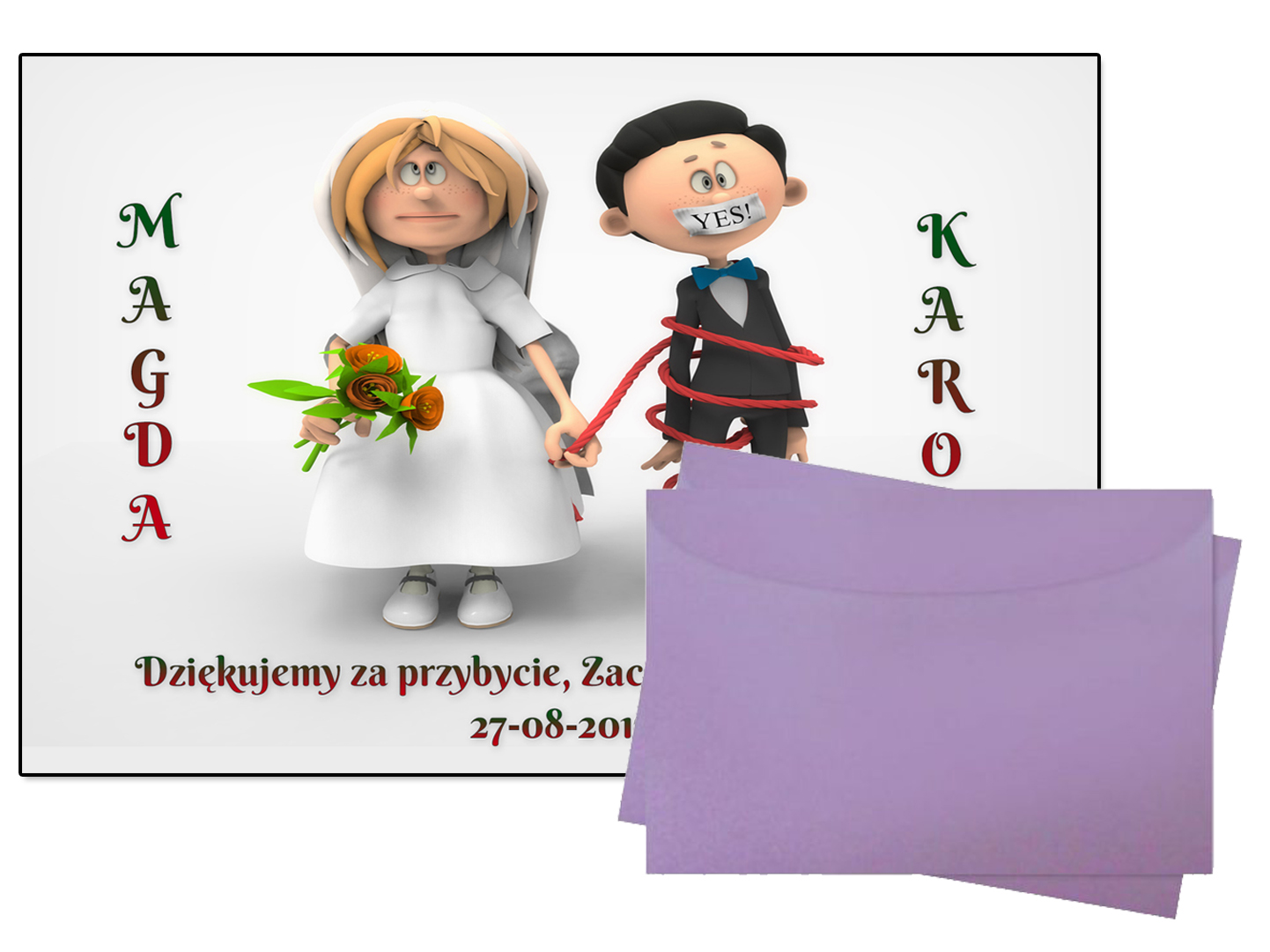 

Magnesy Podziękowania Dla Gości Na Ślub - 520 wz