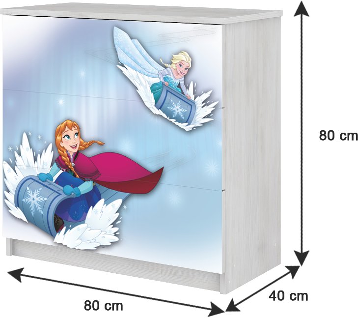 BABY BOO POKÓJ MAX XL 160x80 6 elem. FROZEN NOWOŚĆ Kolor frontów inny kolor