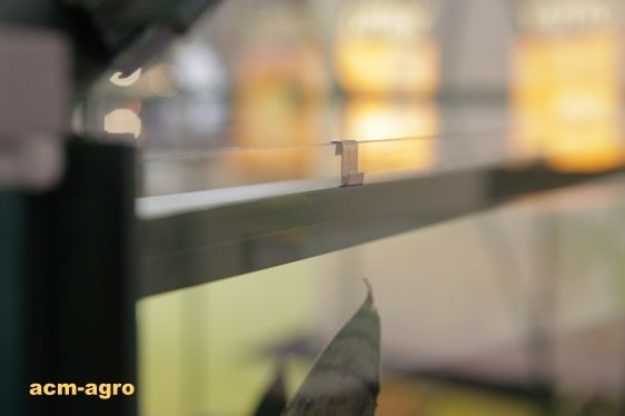 acm ALUMINIOWA SZKLARNIA 6,3 m2 POPULAR szkło hartowane + BAZA CZARNA Długość 2.57 m