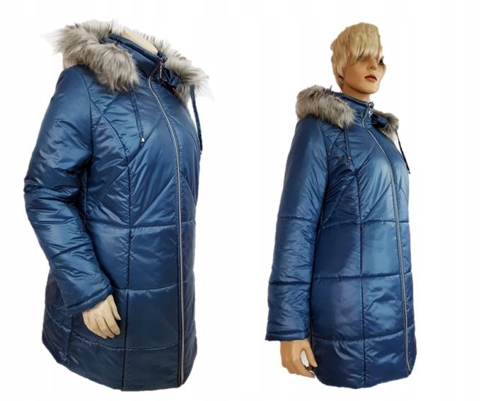 PŁASZCZYK ZIMOWY OCIEPLANY KURTKA ZIMOWA XL 44 46 Rozmiar 46