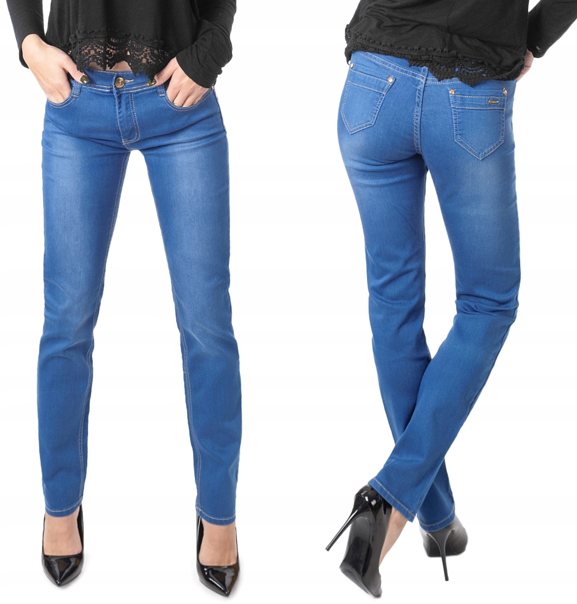 

Spodnie Damskie Jeans Niebieski ze Strecz Bs 72 cm