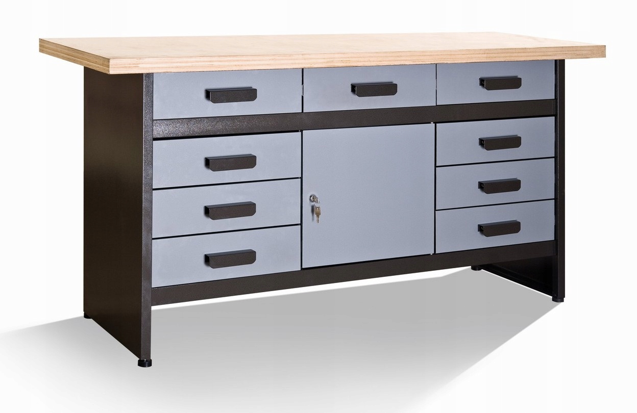 

Stół warsztatowy w Cenie blat 4 cm i organizer