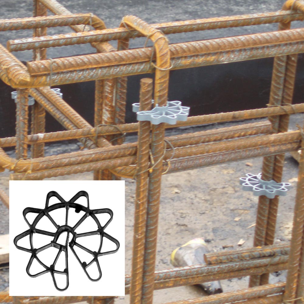 Podkładki do zbrojeń pionowych dystans 40 mm - 250szt Marka inny