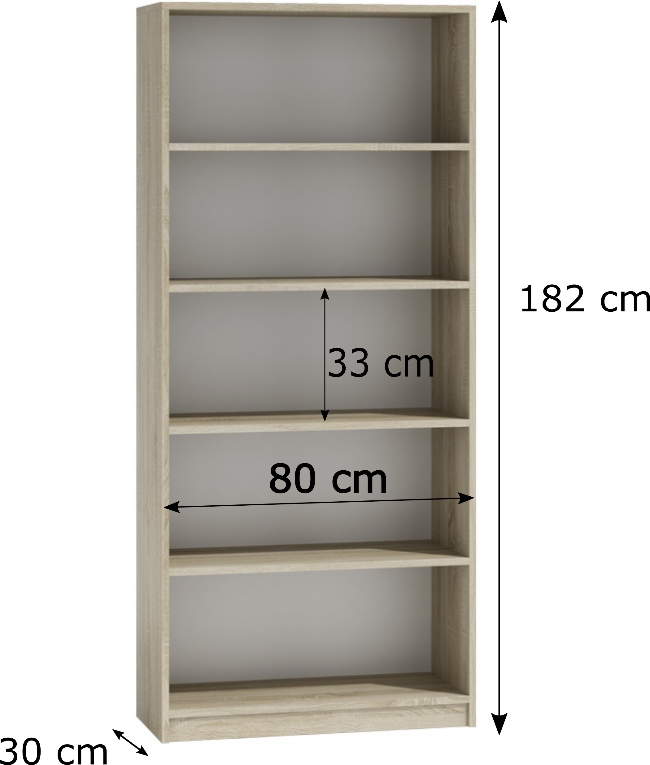 REGAŁ 80CM PÓŁKA SZAFKA KSIĄŻKI SEGREGATORY SONOMA Kod producenta 7777770000008