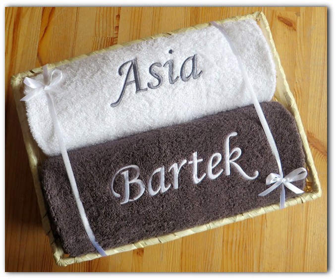 Ręczniki z IMIĘ w KOSZU kosz PREZENT ślub rocznica Kod producenta kosz ręcznikami wesele zestaw