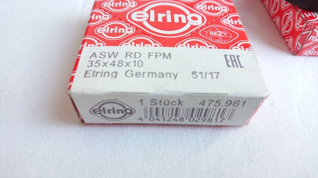 SIMMERING WAŁU KORBOWEGO AUDI A6 C5 2.4 2.8 2.7 BT Producent części Elring