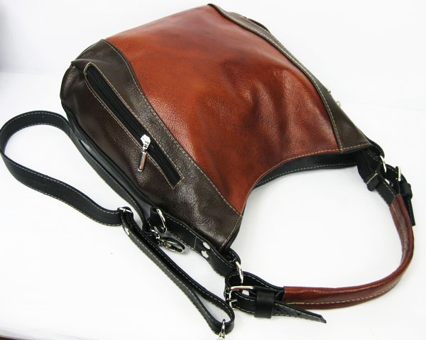 TOREBKA ZE SKÓRY LISTONOSZKA NA RAMIĘ - SKÓRZANA Materiał dominujący skóra naturalna